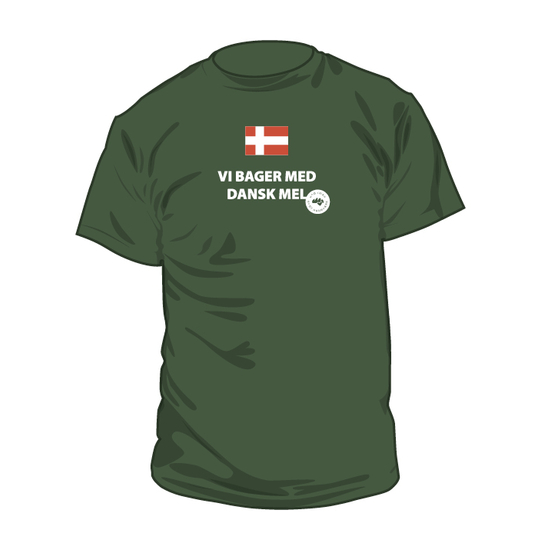 Dansk mel t-shirt str. 2XL